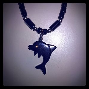 ✅ *Select jewelry: 5 for $25* Dolphin Hematite Necklace